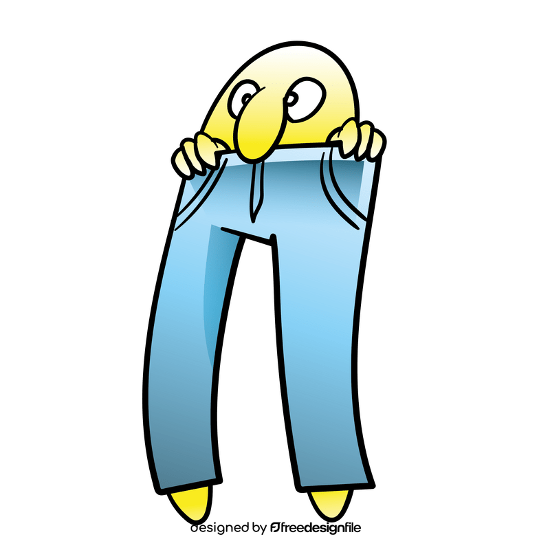 Jeans cartoon clipart