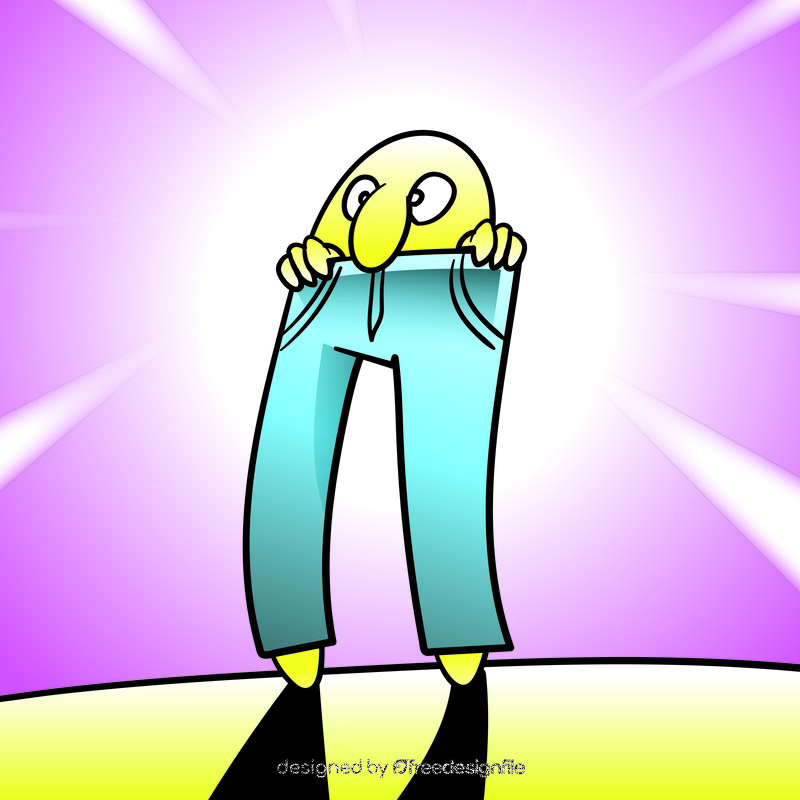 Jeans cartoon vector