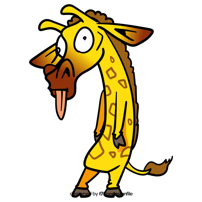 Giraffe cartoon clipart