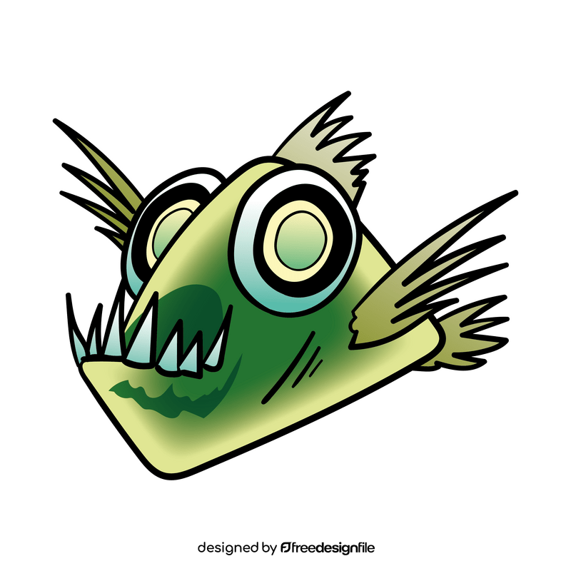 Deep sea Fish cartoon clipart