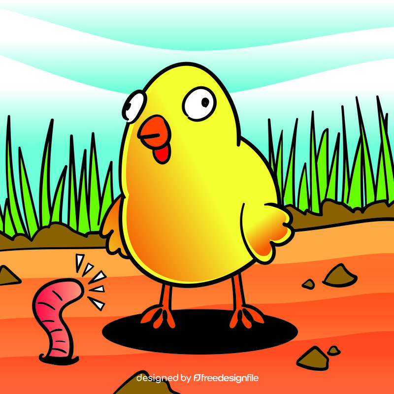 Chick cartoon vector