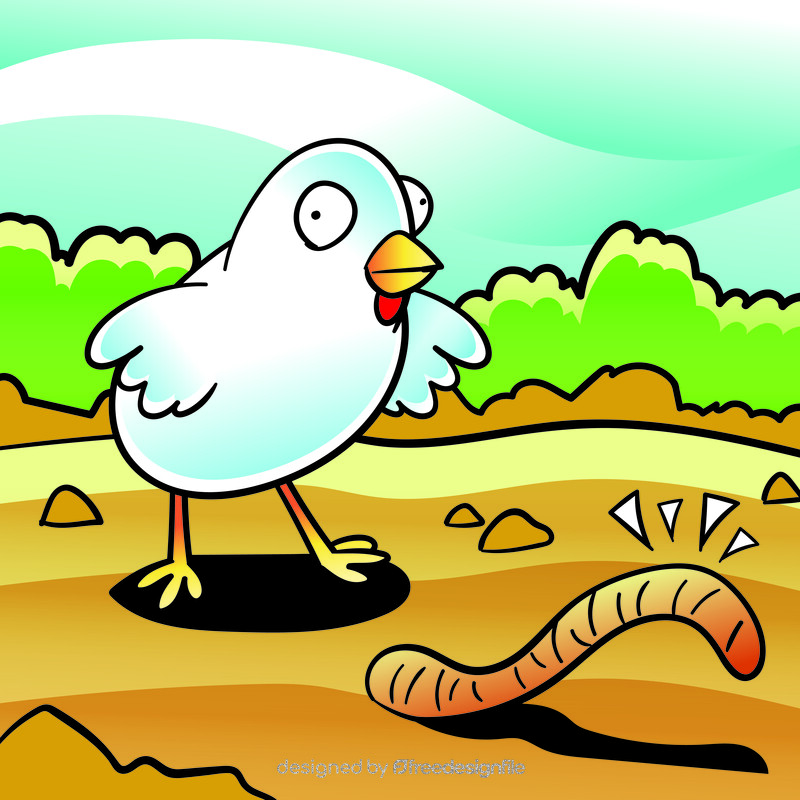 Chick cartoon vector