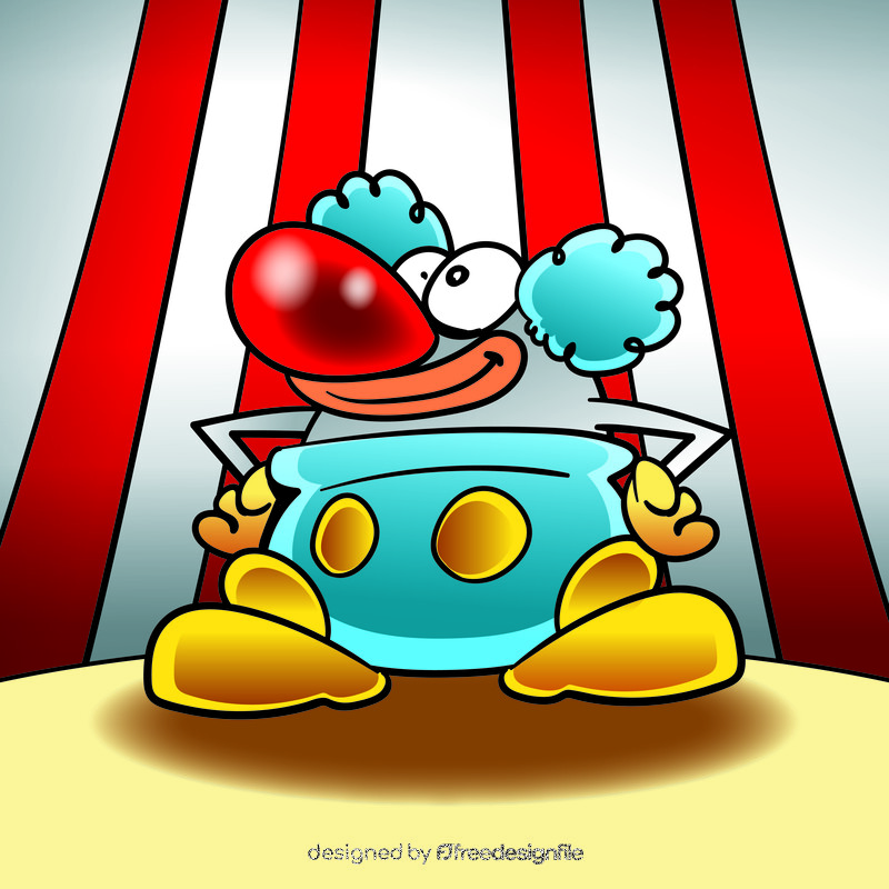 Clown cartoon vector