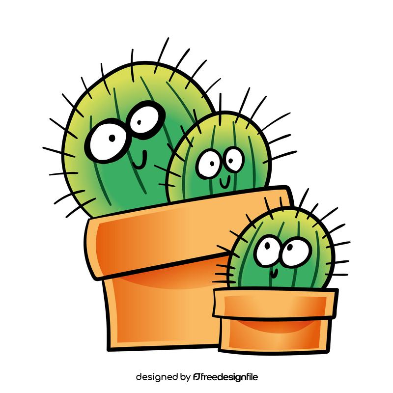 Cactus cartoon clipart