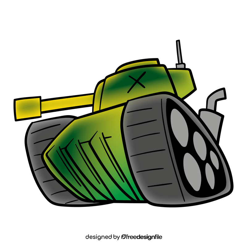 Armored Tank cartoon clipart