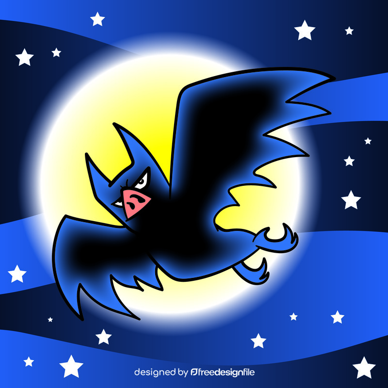 Bat cartoon vector