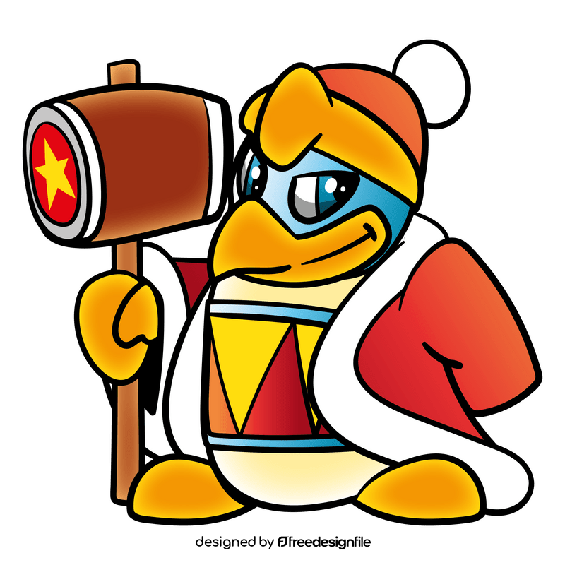 King DEDEDE cartoon clipart