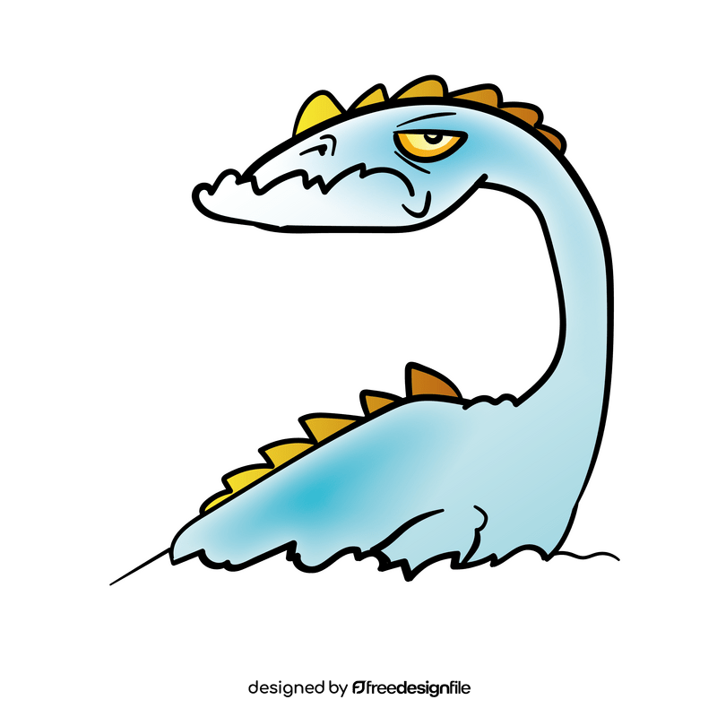 Loch Ness cartoon clipart