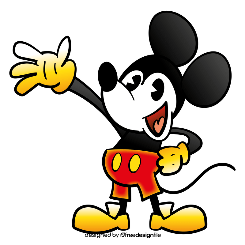 Mickey Mouse cartoon clipart