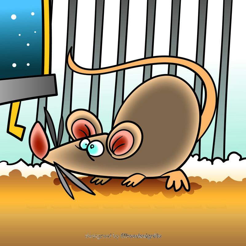 Mouse cartoon vector