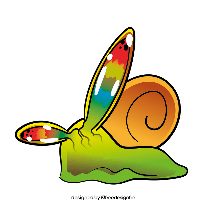 Slug cartoon clipart