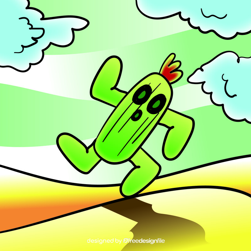 Cactus cartoon vector