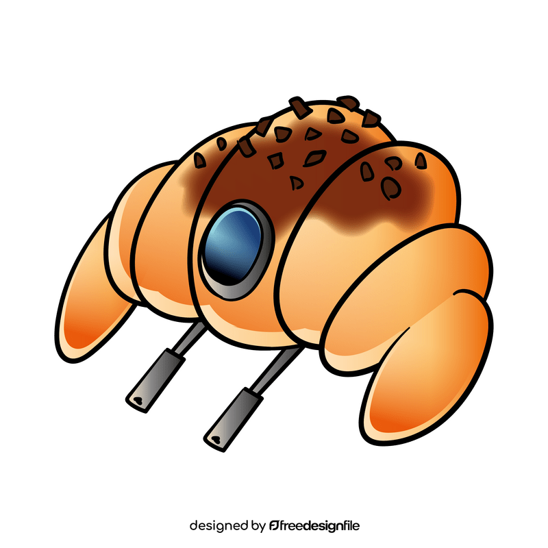 Croissant cartoon clipart