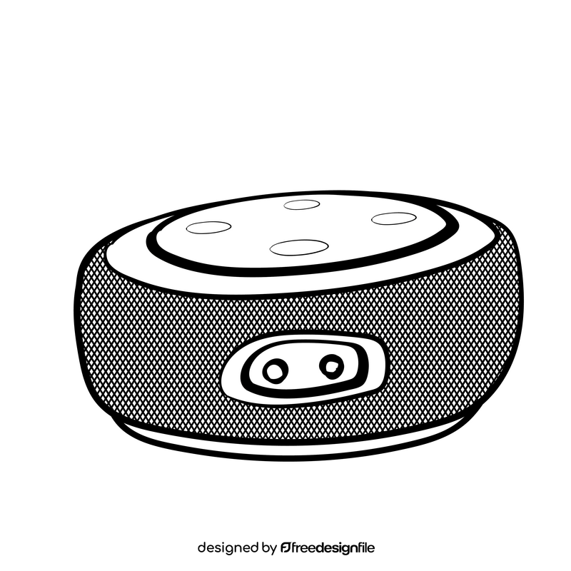 Dot cartoon drawing black and white clipart