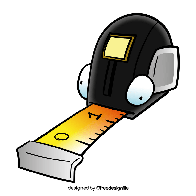 Measure tape cartoon clipart