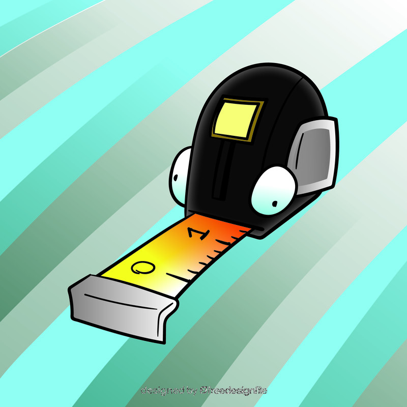 Measure tape cartoon vector