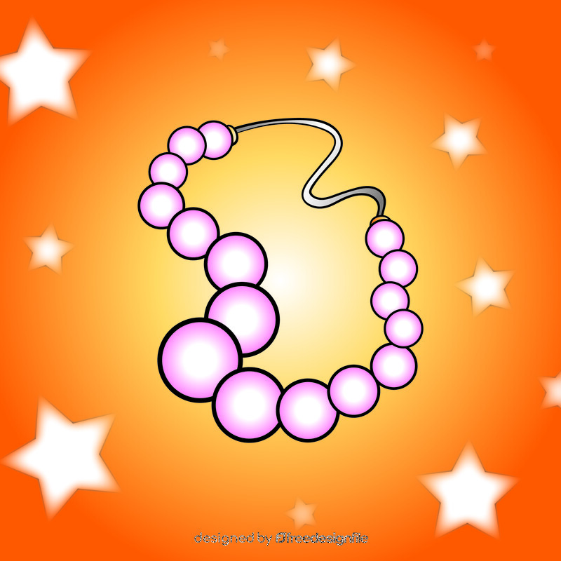 Pearls cartoon vector