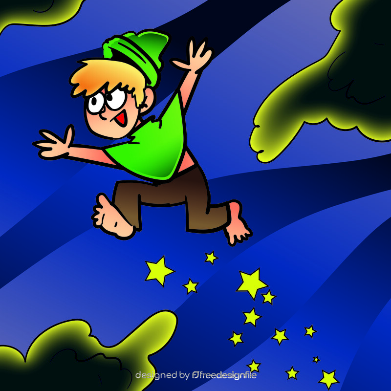 Peter Pan cartoon vector