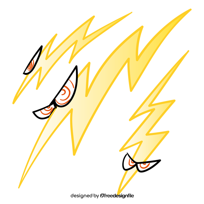 Thunder cartoon clipart