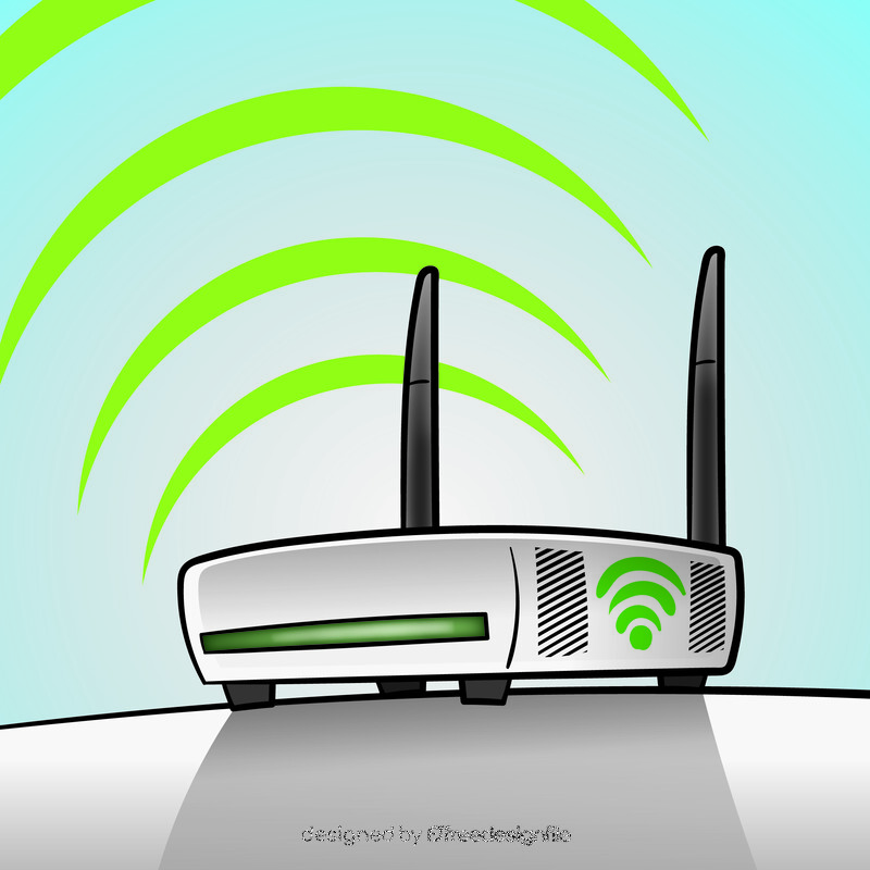 Wi fi cartoon vector