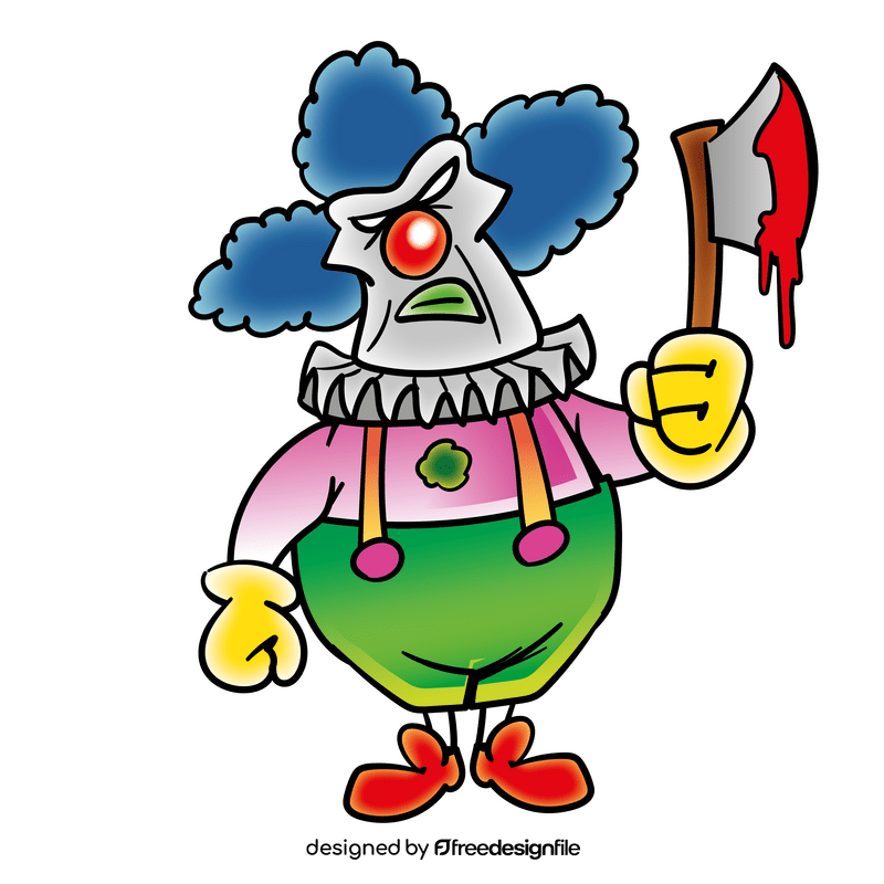 Clown cartoon clipart