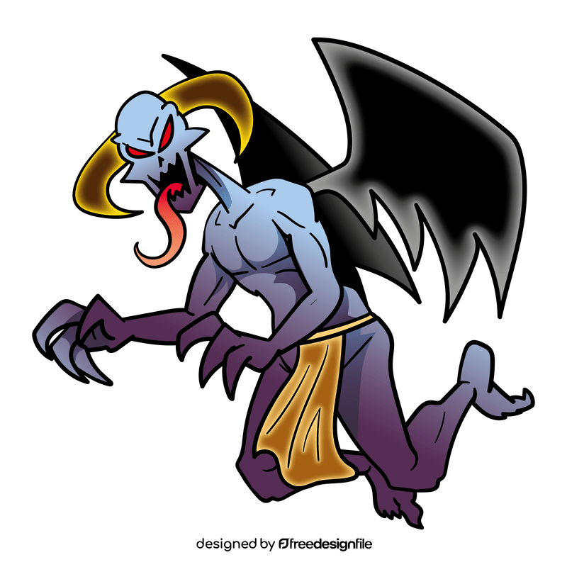 Demon cartoon clipart