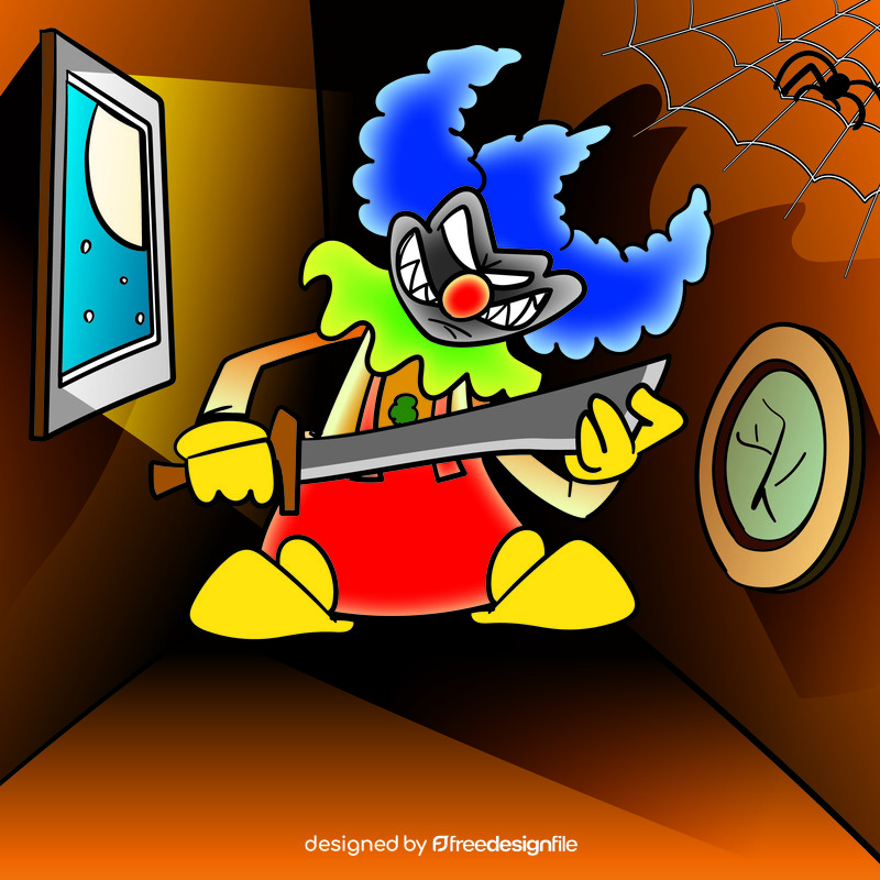 Evil Clown cartoon vector