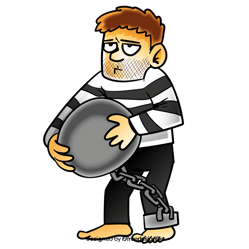 Prisoner cartoon clipart