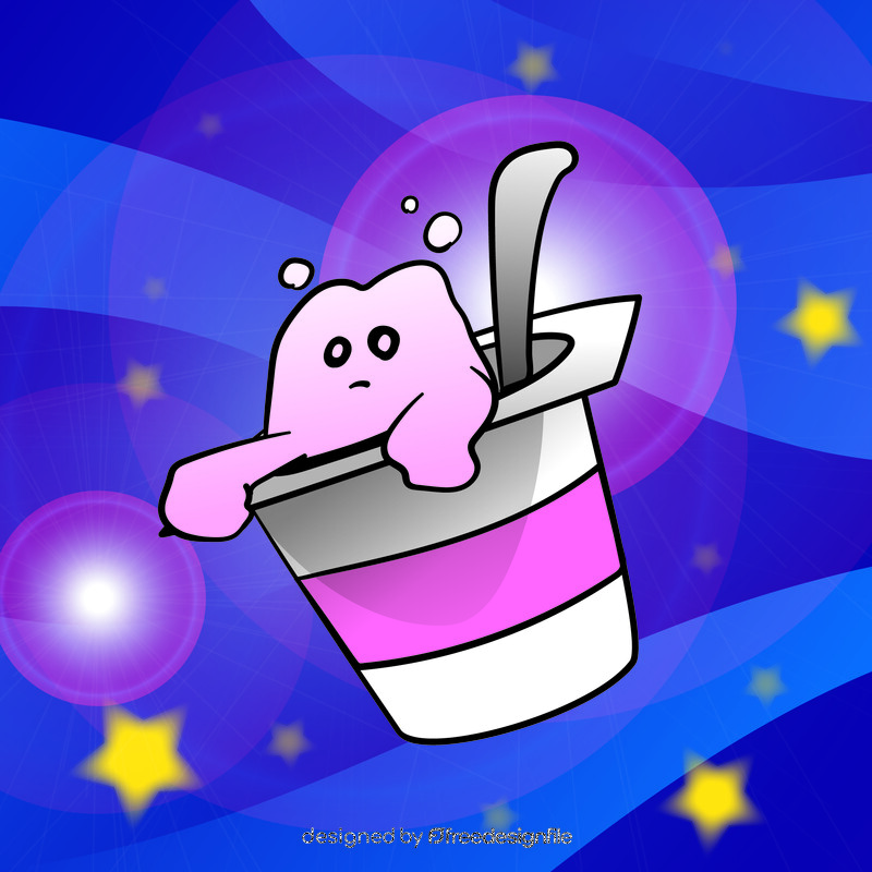 Yogurt cartoon vector