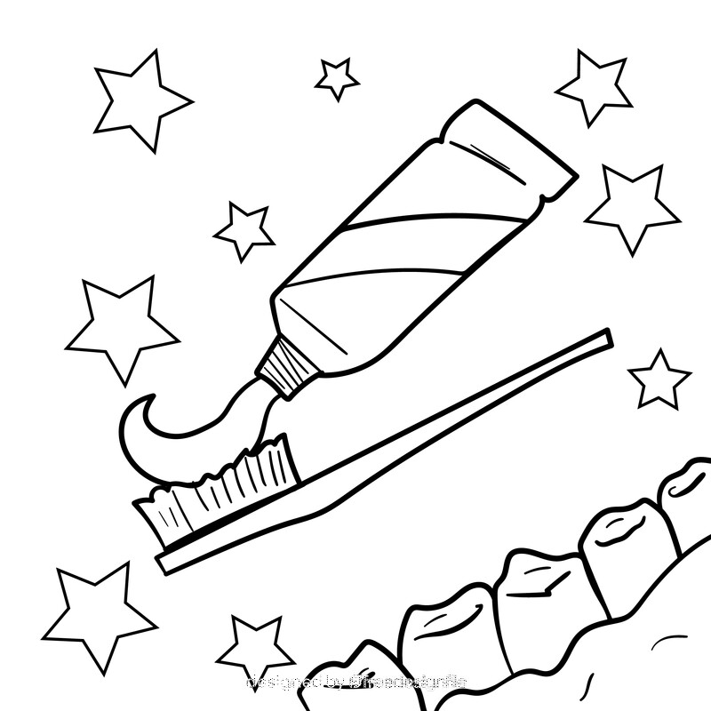 Toothpaste cartoon drawing black and white vector