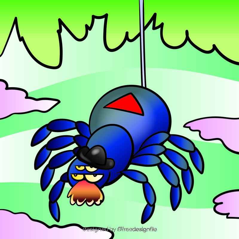 Spider cartoon vector