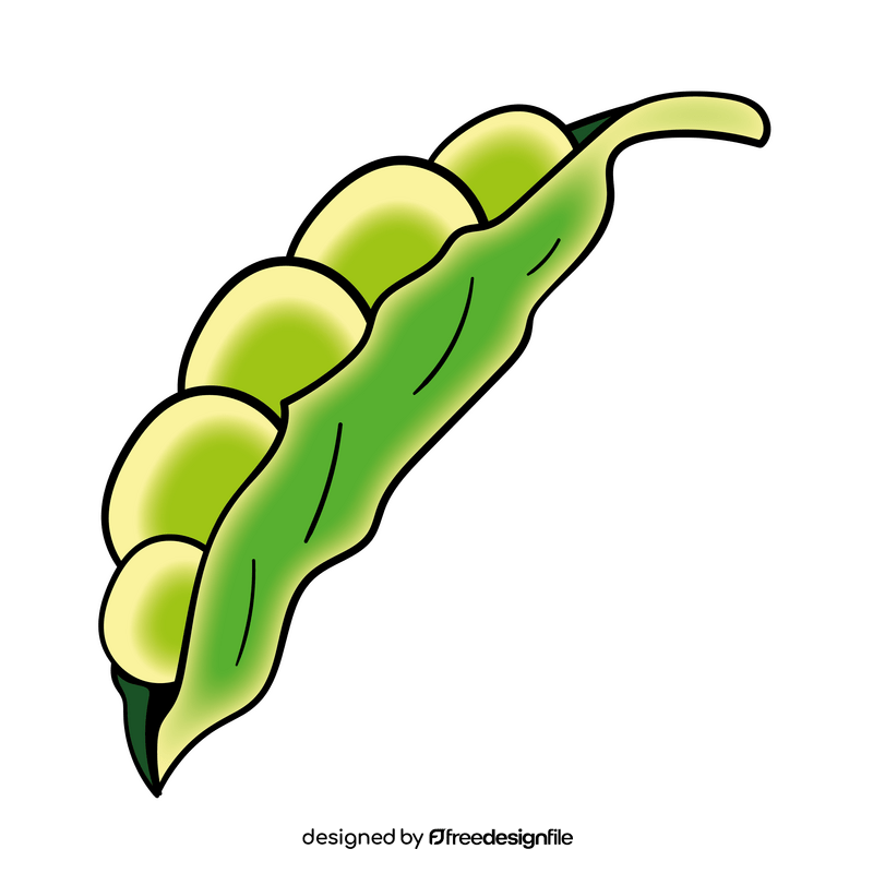 Pea cartoon clipart