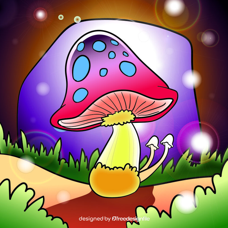 Mushroom cartoon vector