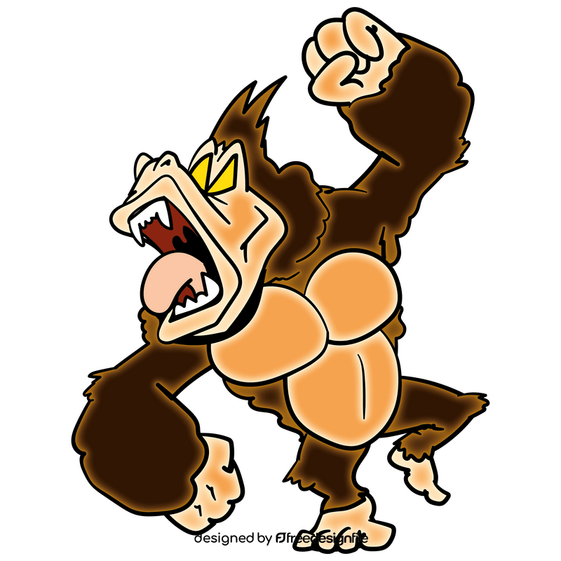 King Kong cartoon clipart