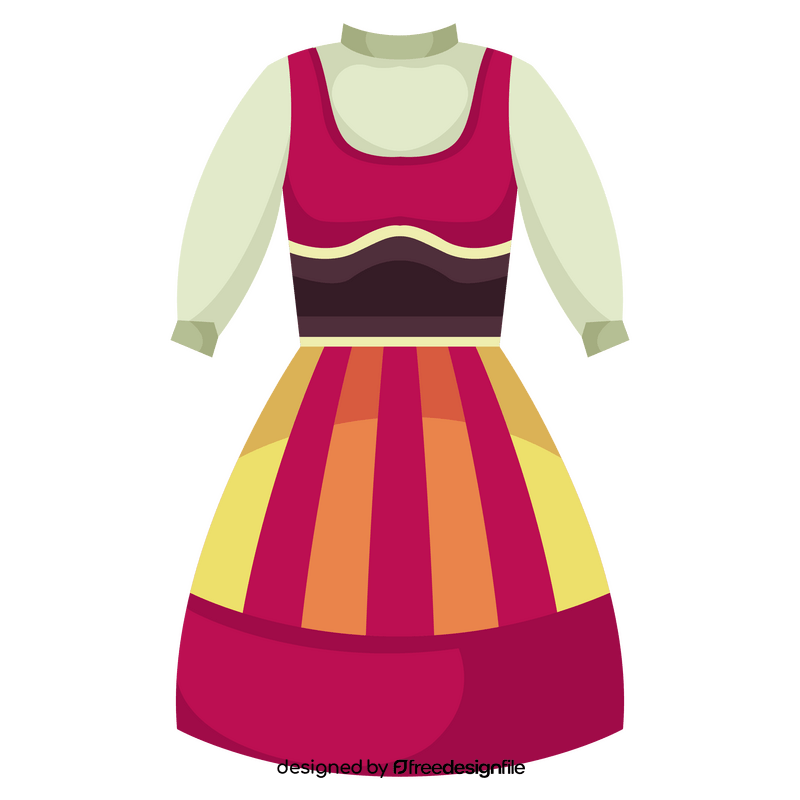 Portuguese national dress clipart