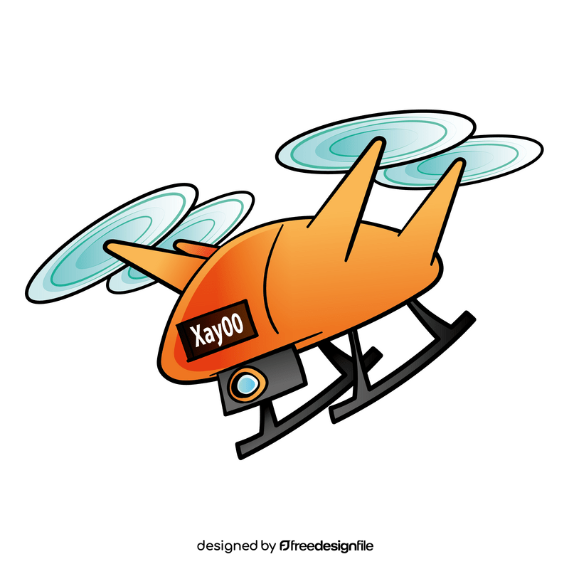 Drone cartoon clipart