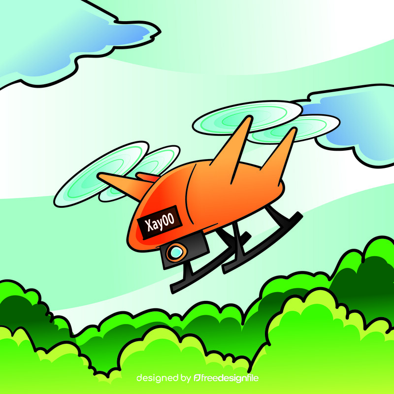 Drone cartoon vector