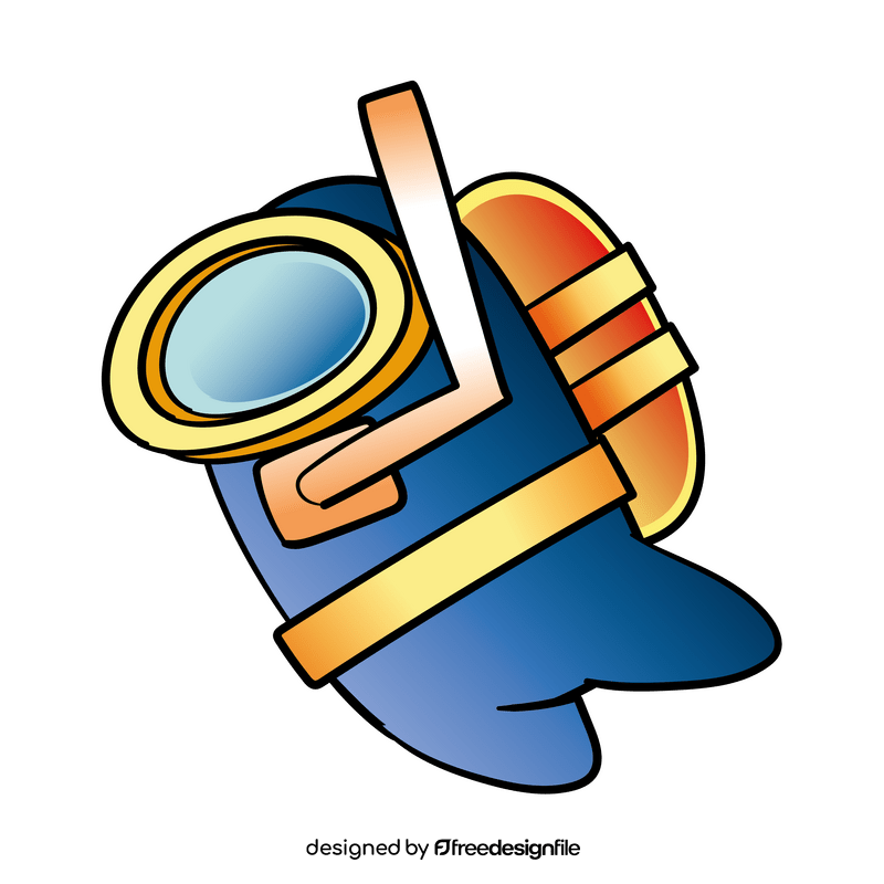 Diver cartoon clipart