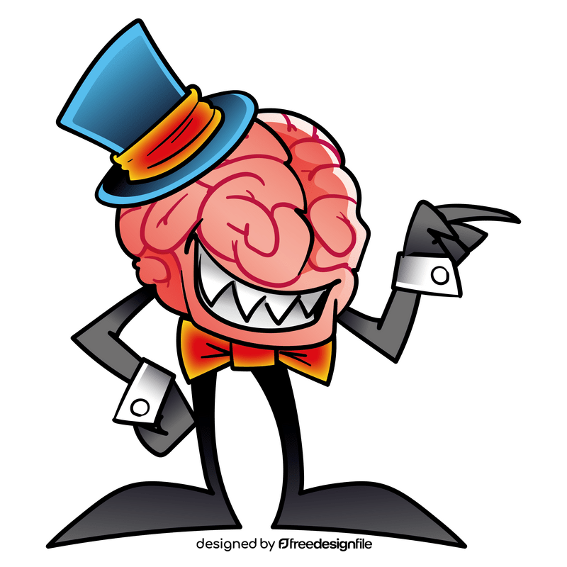 Brain cartoon clipart