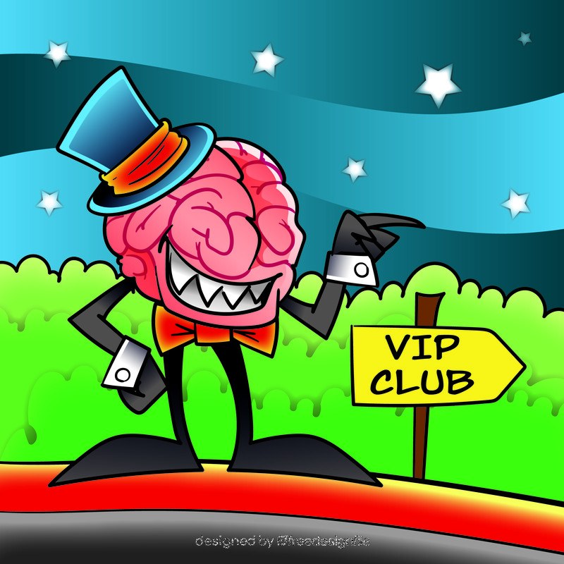 Brain cartoon vector