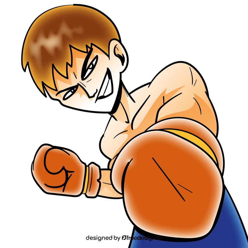 Boxing gloves cartoon clipart