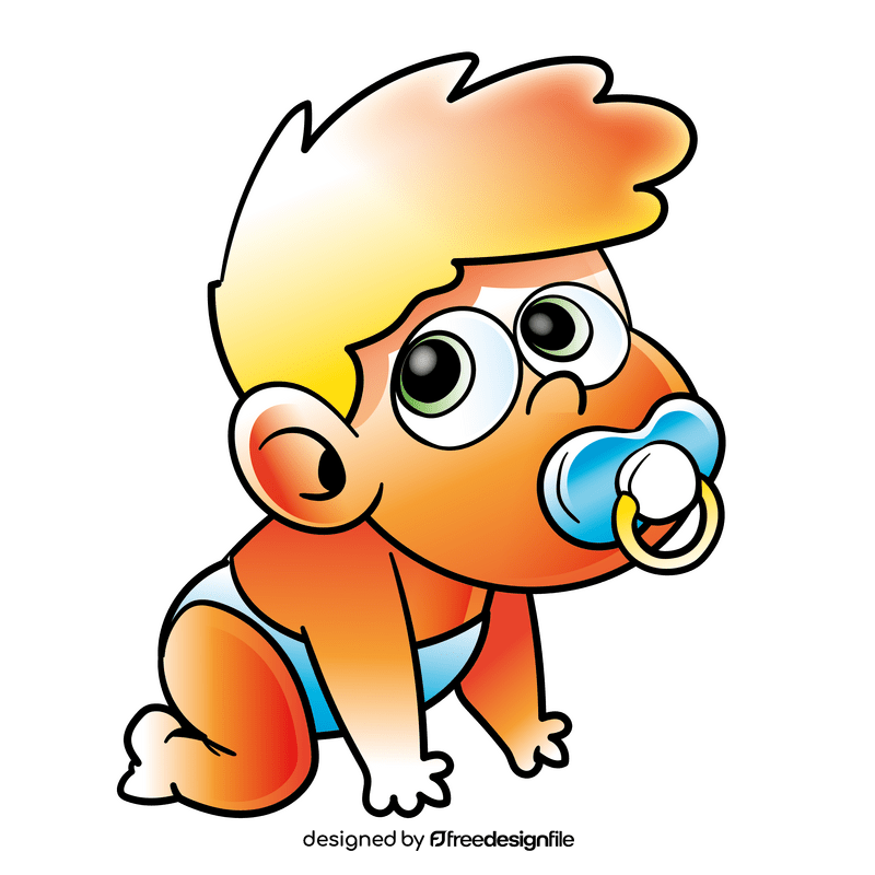 Baby boy cartoon clipart