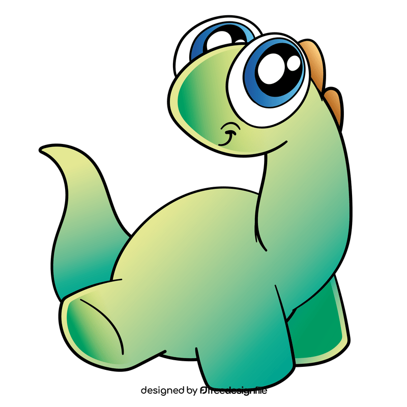 Baby dino cartoon clipart