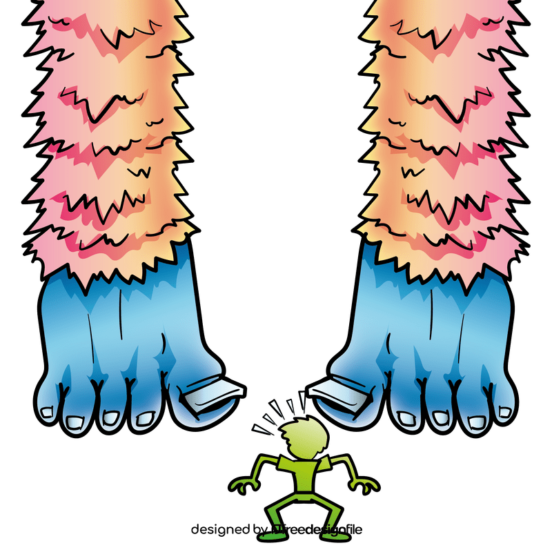 Bigfoot cartoon clipart