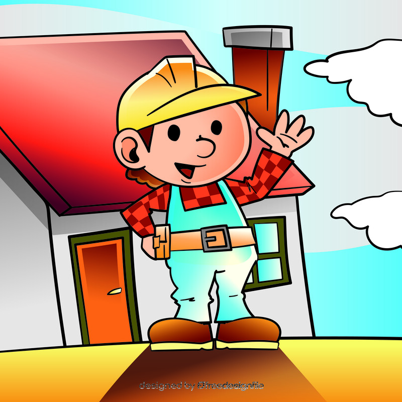 Bob The Builder cartoon vector