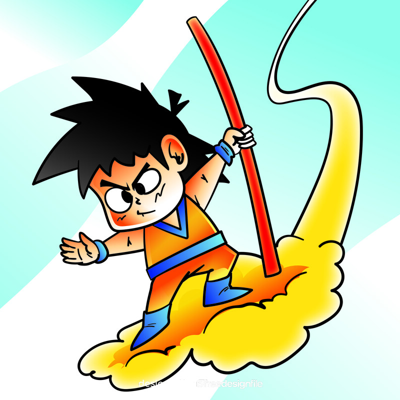 Goku cartoon vector