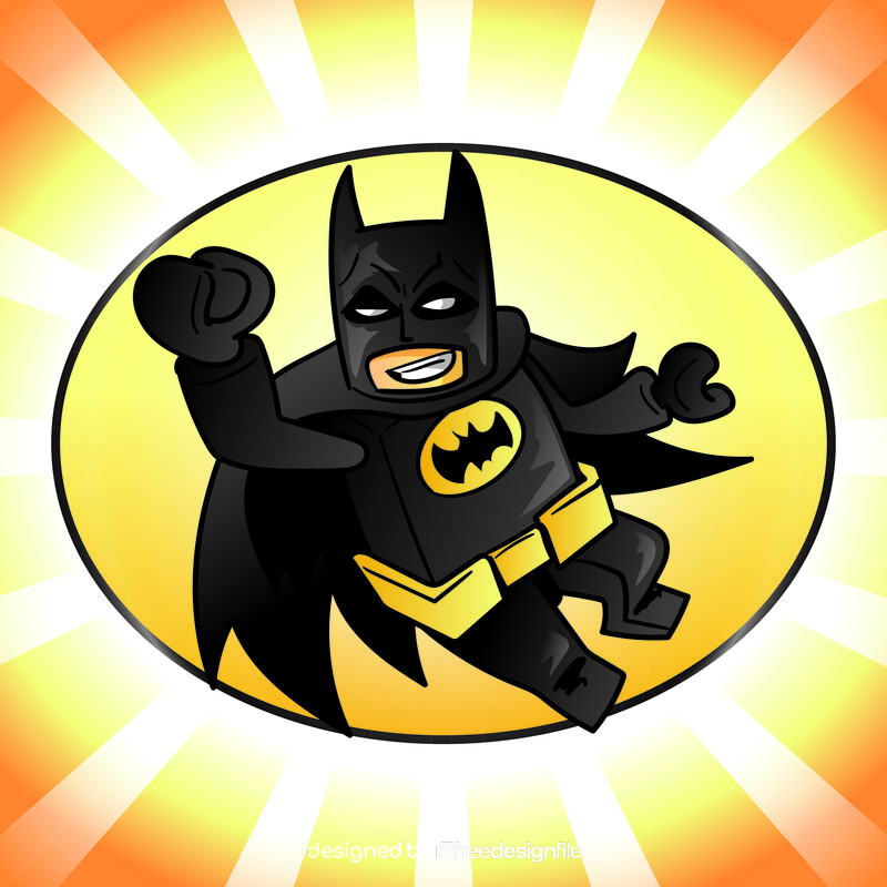 Lego Batman cartoon vector