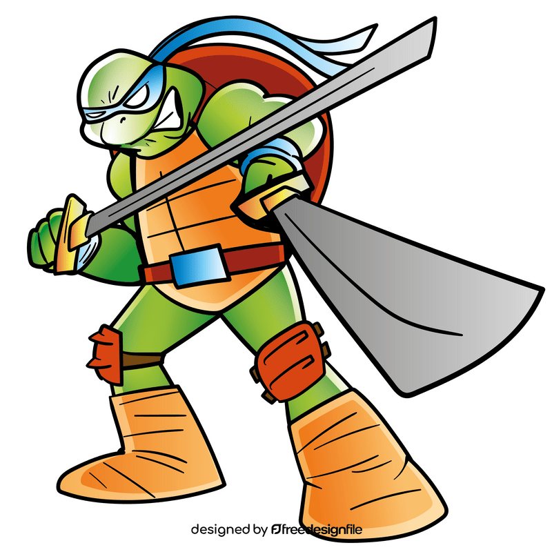 Ninja Turtle cartoon clipart