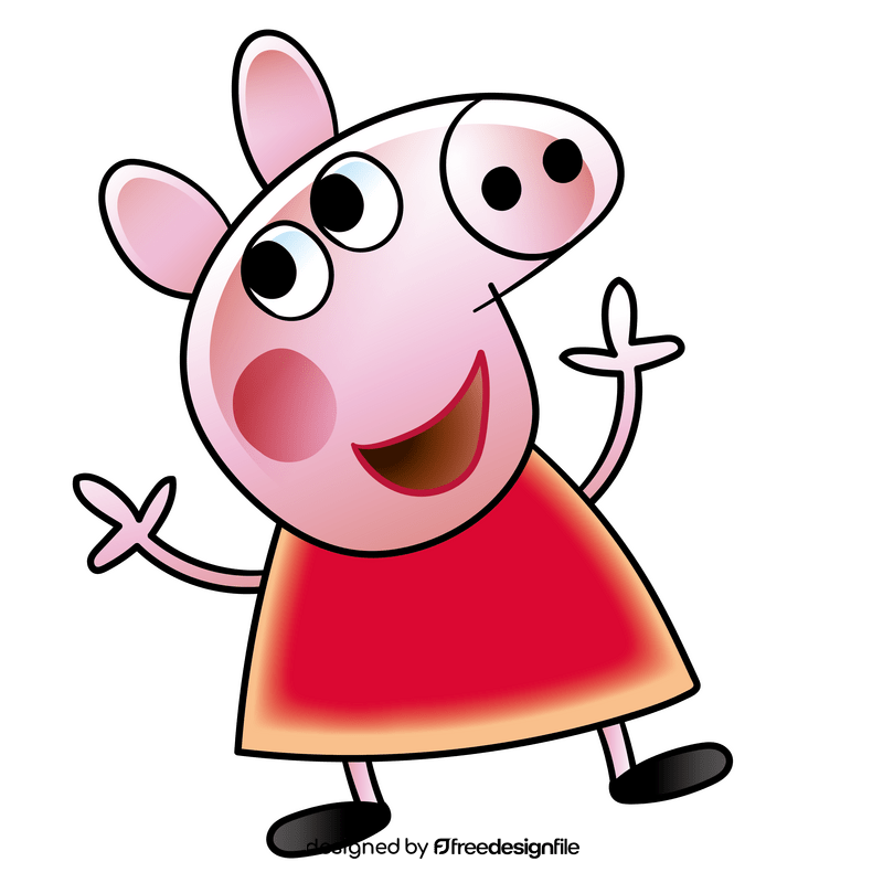 Peppa pig cartoon clipart