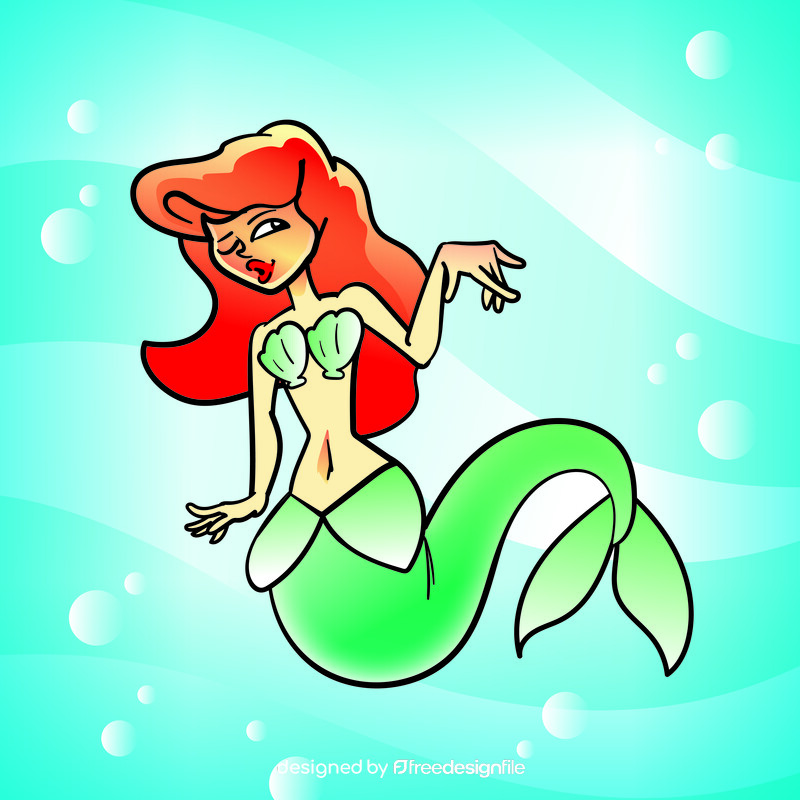 Ariel cartoon vector